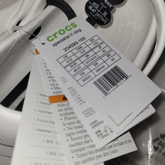 Crocs Specialist White Men's Slip-On Clogs Health Professional NEW - Picture 3 of 13